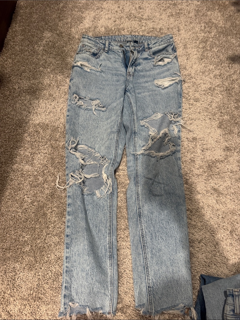 Light Blue Distressed Women’s Jeans